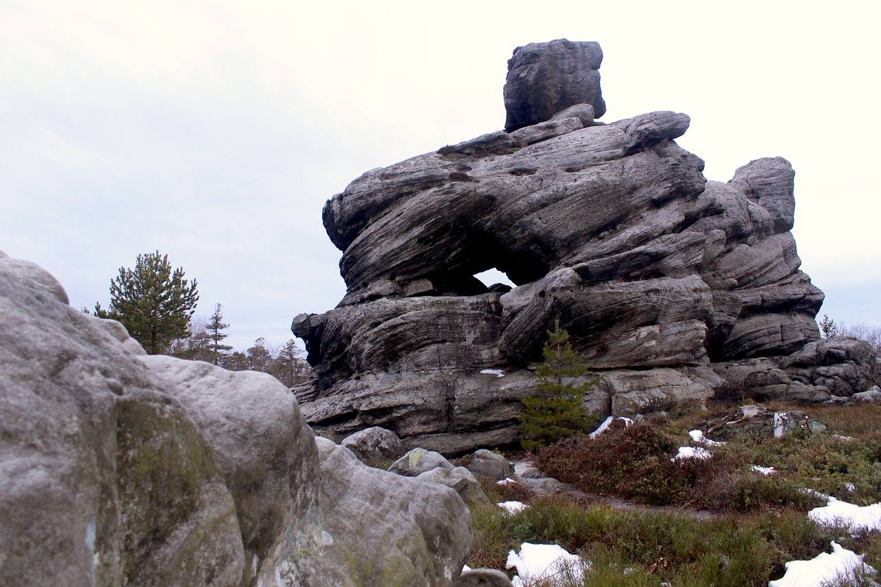 formacje skalne w górach stołowych